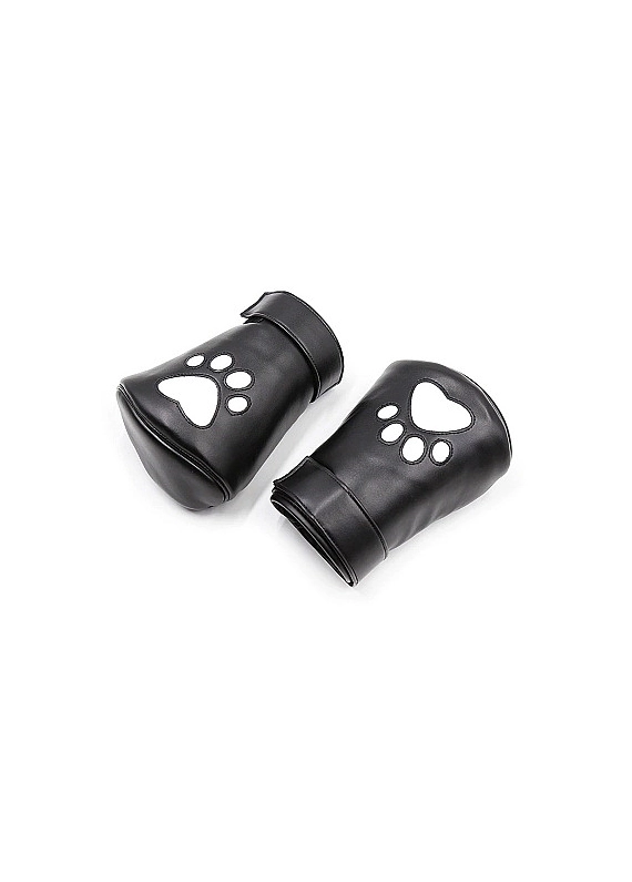 MITAINES PUPPY BLANC REMBOUREES