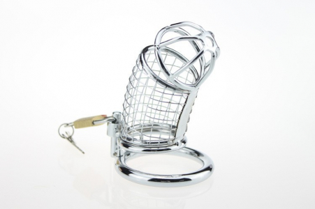 CAGE CHASTETÉ COURBÉE GRILLAGÉE