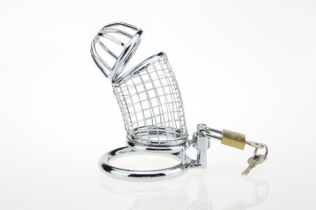 CAGE CHASTETÉ COURBÉE GRILLAGÉE