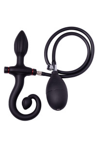BUTT PLUG DOUBLE GONFLABLE SILICONE