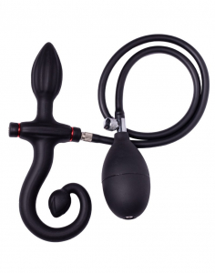 BUTT PLUG DOUBLE GONFLABLE SILICONE