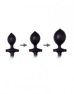 BUTT PLUG DOUBLE GONFLABLE SILICONE