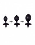 BUTT PLUG DOUBLE GONFLABLE SILICONE