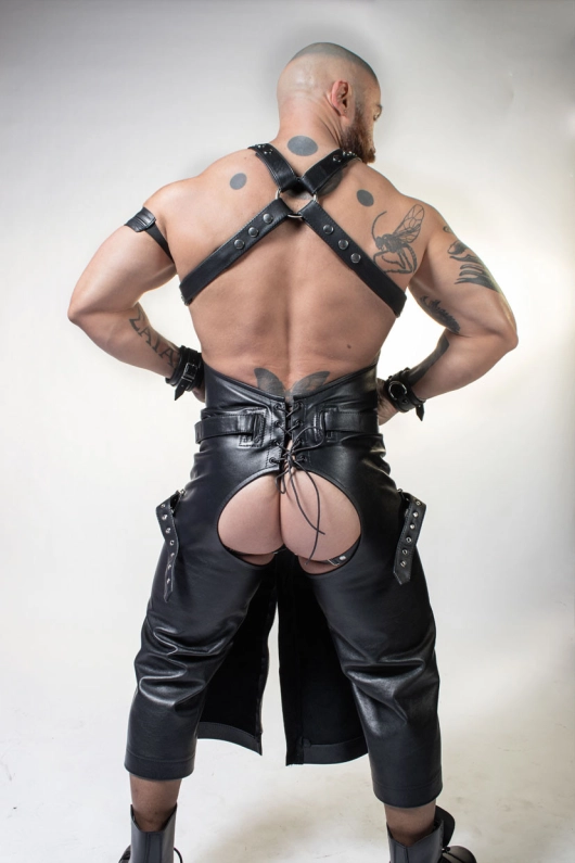 TABLIER CHAPS HARNAIS CUIR