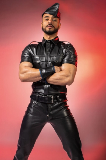 JEANS EN CUIR IEM – NOIR