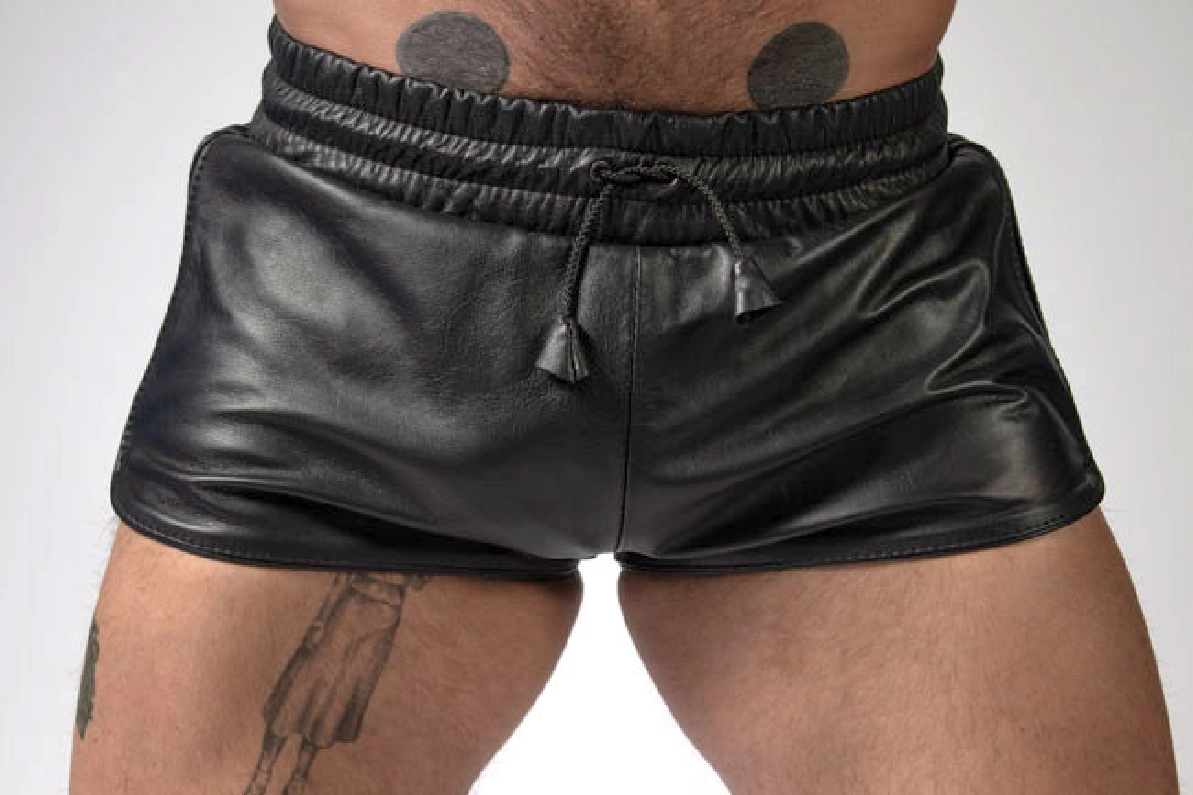 SHORT CUIR IEM BOXER AVEC LISERÉ