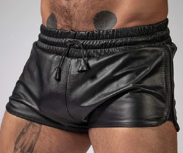 SHORT CUIR IEM BOXER AVEC LISERÉ
