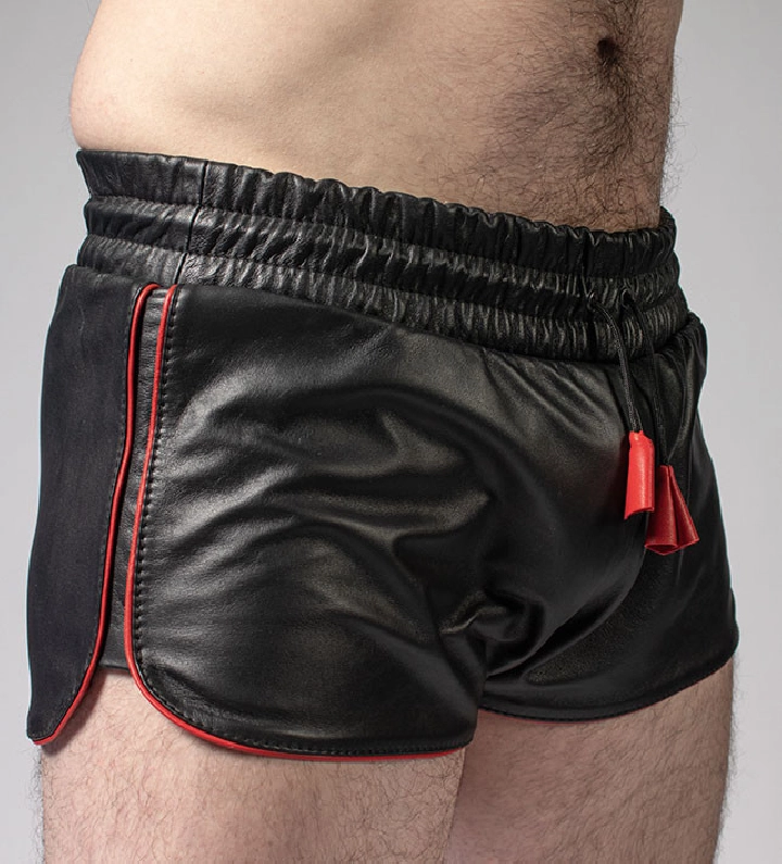 SHORT CUIR IEM BOXER AVEC LISERÉ