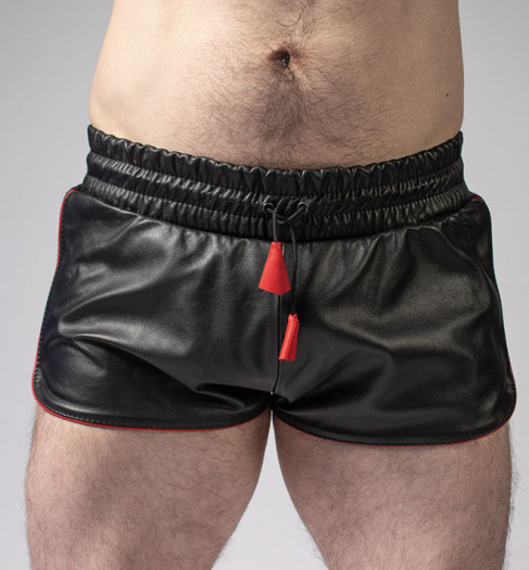 SHORT CUIR IEM BOXER AVEC LISERÉ