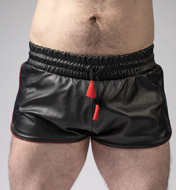 SHORT CUIR IEM BOXER AVEC LISERÉ