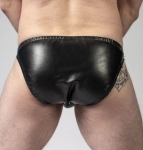 SLIP CUIR ZIP FRONTAL