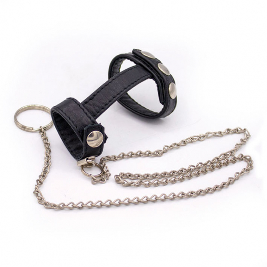 COCK-STRAP AVEC LAISSE