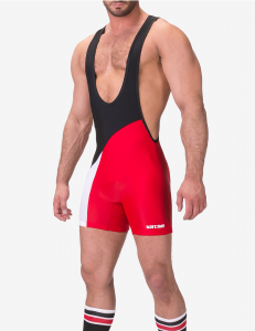 COMBINAISON DE LUTTE LUCKENWALDE NOIR/BLANC/ROUGE BARCODE