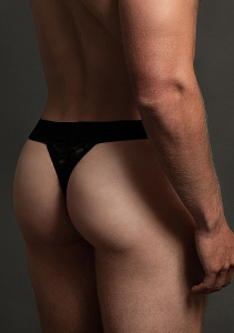 THONG RESILLE NOIR