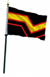 DRAPEAU PRIDE LATEX 45X30 + BATON