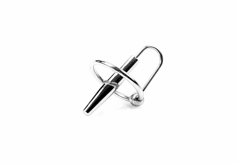 HOLLOW PENIS PLUG WITH GLANSRING