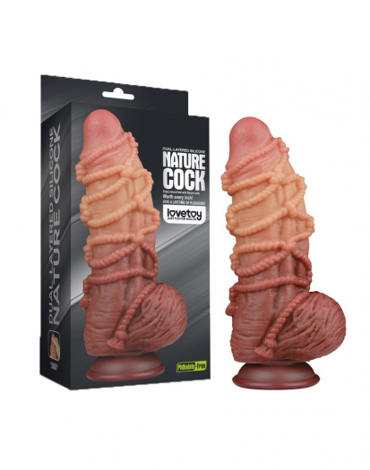 GODE LOVETOY EXTREME AVEC MOTIF CORDES 24CM