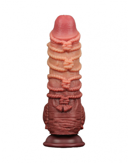 GODE LOVETOY EXTREME AVEC MOTIF CORDES 24CM