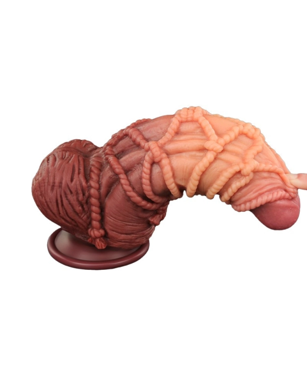 GODE LOVETOY EXTREME AVEC MOTIF CORDES 24CM