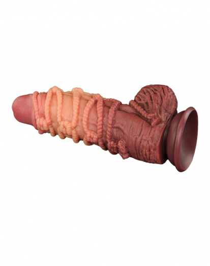 GODE LOVETOY EXTREME AVEC MOTIF CORDES 24CM