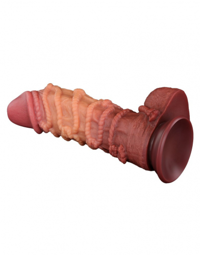 GODE LOVETOY EXTREME AVEC MOTIF CORDES 27CM