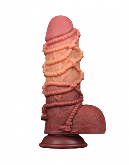 GODE LOVETOY EXTREME AVEC MOTIF CORDES 24.5CM