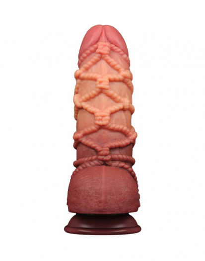 GODE LOVETOY EXTREME AVEC MOTIF CORDES 24.5CM