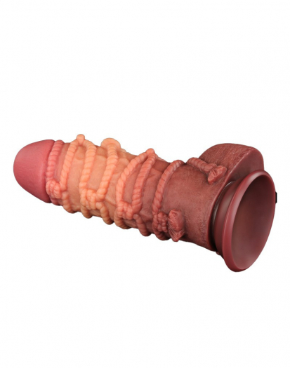 GODE LOVETOY EXTREME AVEC MOTIF CORDES 24.5CM