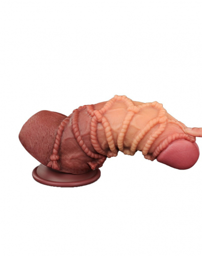 GODE LOVETOY EXTREME AVEC MOTIF CORDES 24.5CM