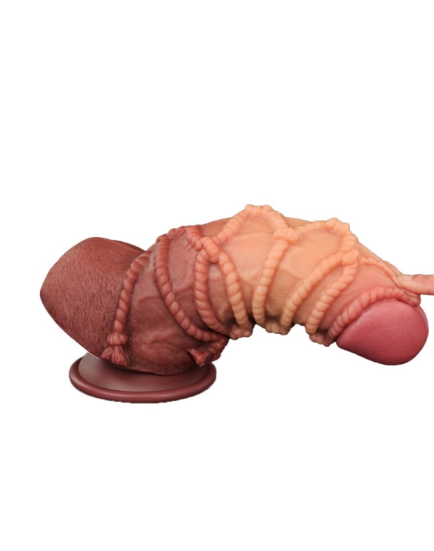 GODE LOVETOY EXTREME AVEC MOTIF CORDES 24.5CM