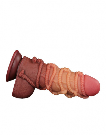 GODE LOVETOY EXTREME AVEC MOTIF CORDES 24.5CM