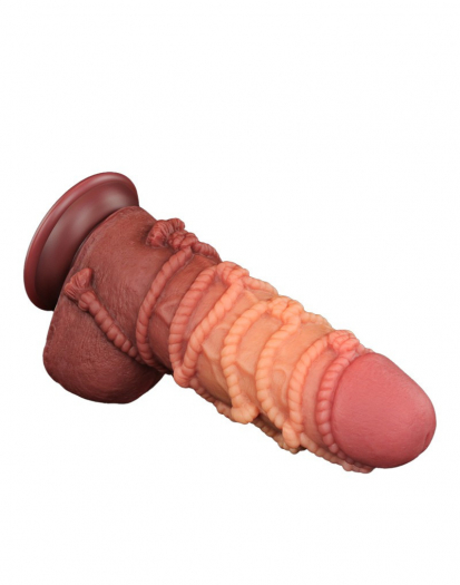 GODE LOVETOY EXTREME AVEC MOTIF CORDES 24.5CM