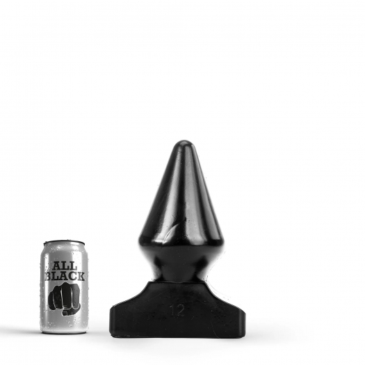 BUTTPLUG POP 12 DE ALL BLACK