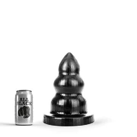 BUTTPLUG TRIPLE PLEASURE M DE ALL BLACK