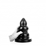 BUTTPLUG TRIPLE PLEASURE M DE ALL BLACK