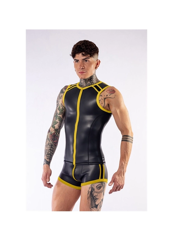 DÉBARDEUR EN NÉOPRÈNE À FERMETURE ÉCLAIR DE MISTER B