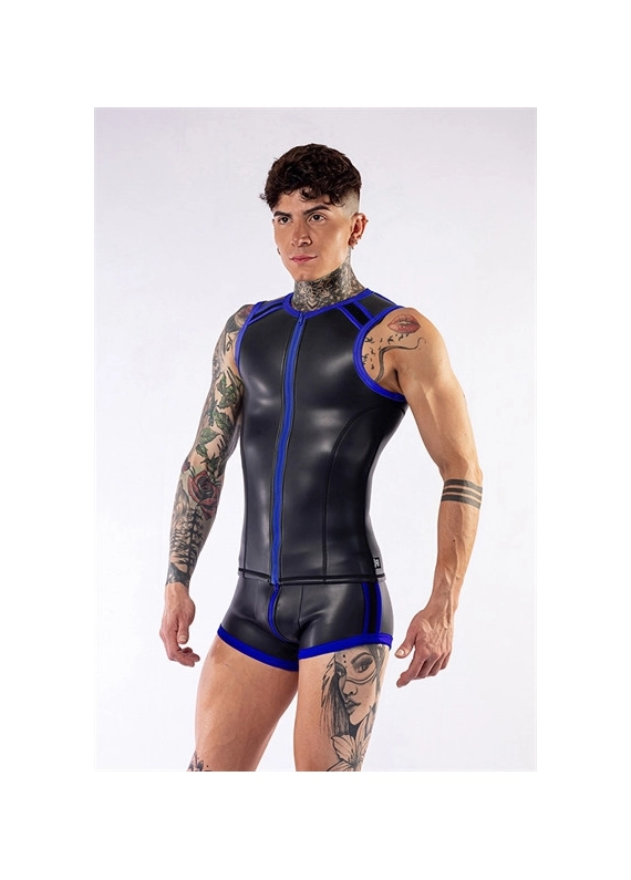 DÉBARDEUR EN NÉOPRÈNE À FERMETURE ÉCLAIR DE MISTER B