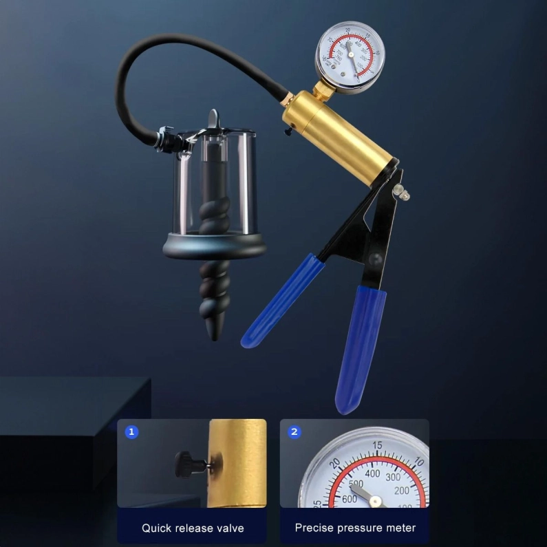 POMPE ROSEBUD AVEC PISTOLET EN LAITON