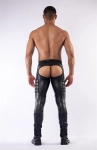 JEANS NEOPRENE OPEN BACK DE MISTER B