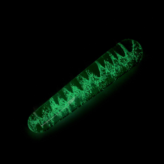 GODE LISSE EN VERRE PHOSPHORESCENT