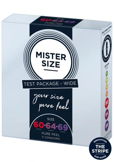 PACK DE TEST MISTER SIZE 60-64-69