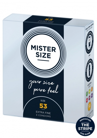 LOT DE 3 PRÉSERVATIFS TAILLE 53