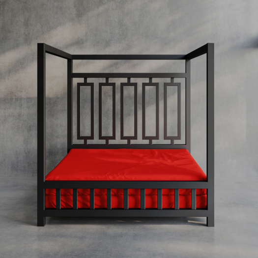RED FLUIDPROOF FITTED SHEET DOUBLE SIZE