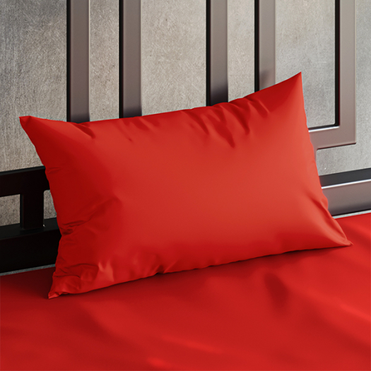 RED FLUIDPROOF PILLOWCASE STANDARD