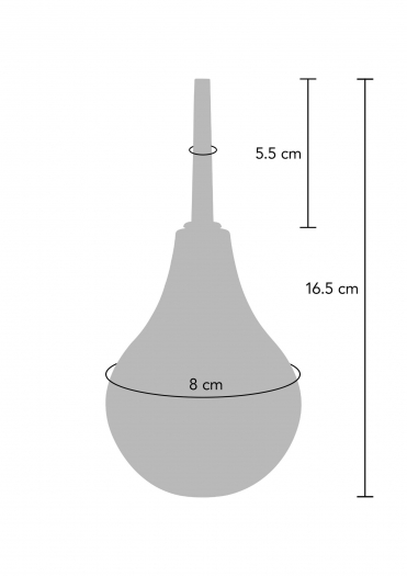 GRANDE POIRE À LAVEMENT - BLEUE