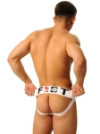 JOCKSTRAP LOGO FIST BLANC