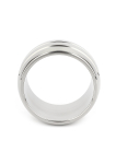 COCKRING OVALE HAUT À RAINURES