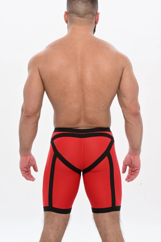 SHORTS SPARTA SHARK - ROUGE