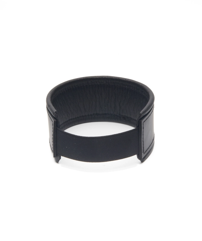 TOUR DE BRAS EN CUIR IEM AVEC ÉLASTIQUE - NOIR