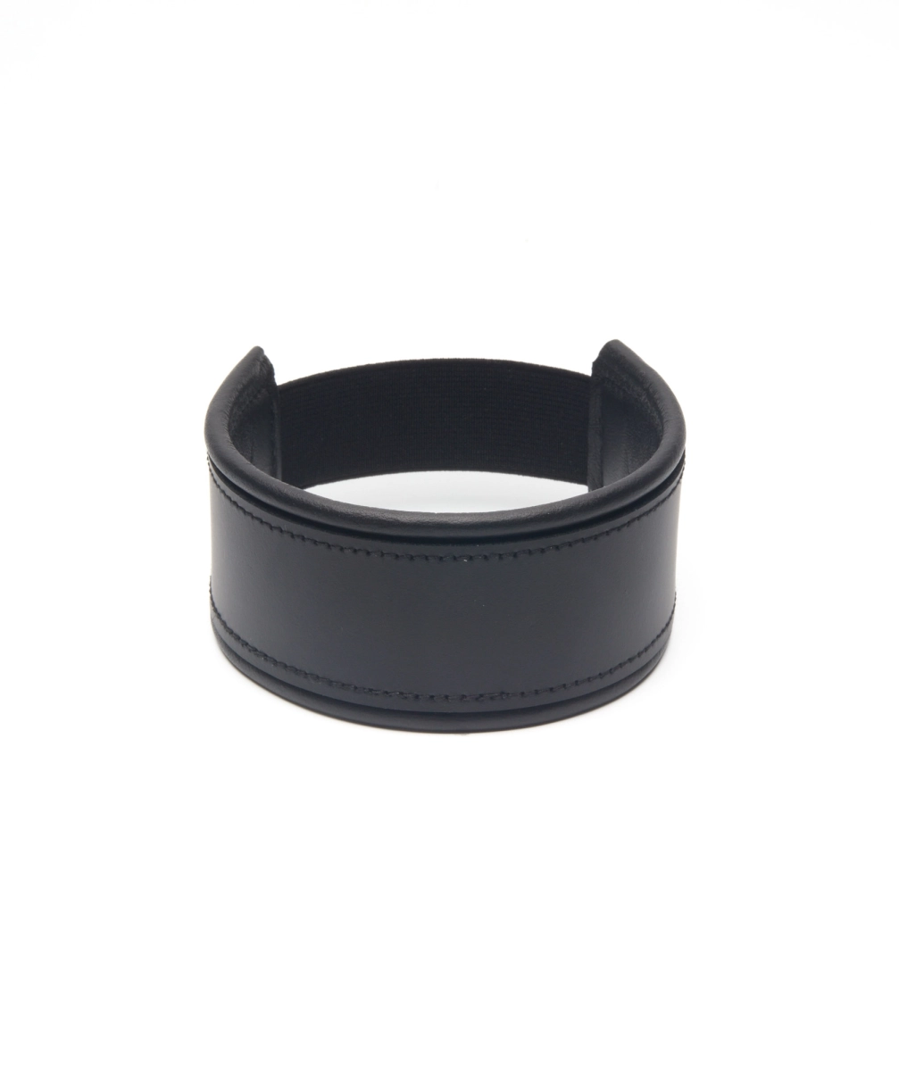 TOUR DE BRAS EN CUIR IEM AVEC ÉLASTIQUE - NOIR